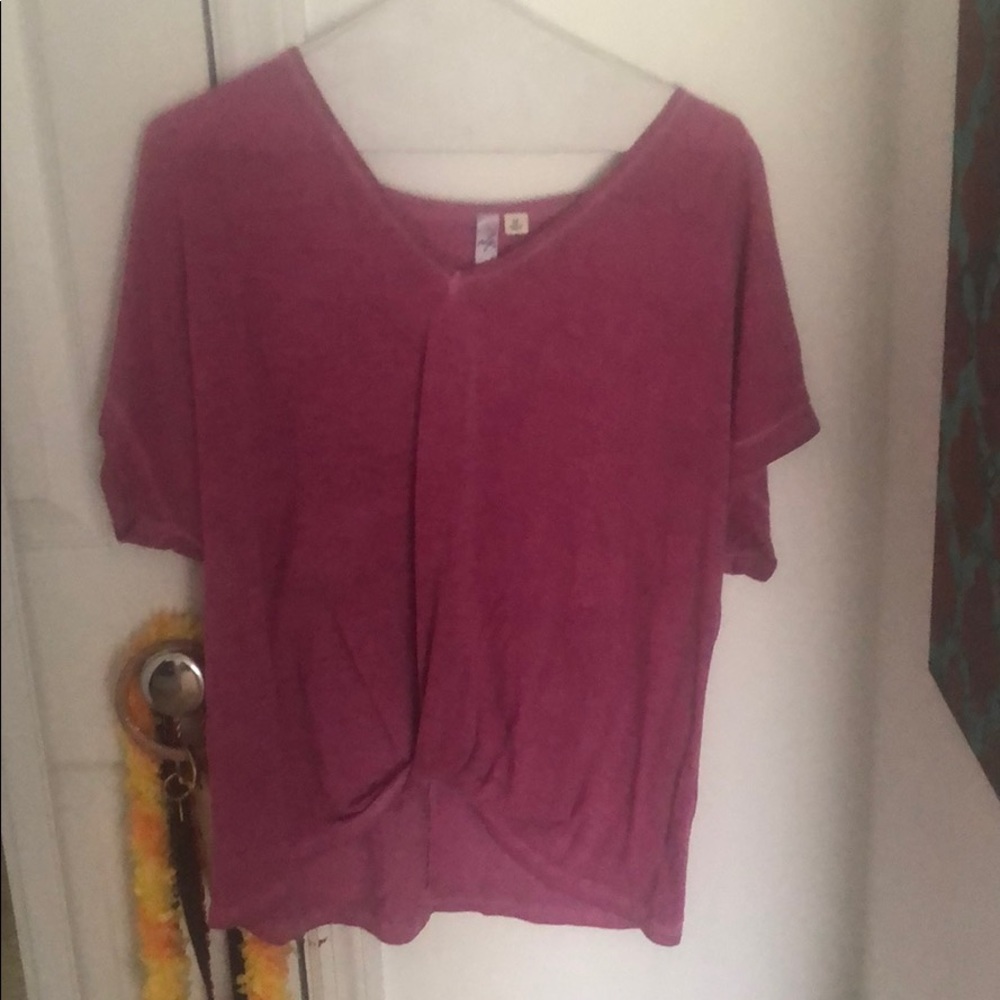 Purple flowy shirt